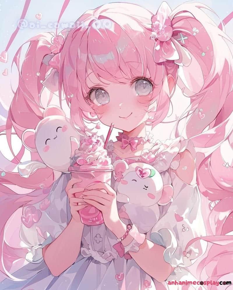 anime màu hồng